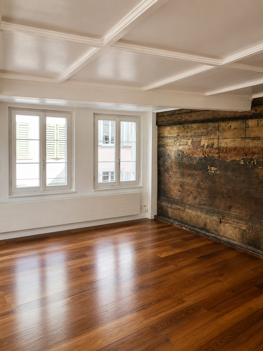 Referenzbild Altbau Renovation mit historischer Wand